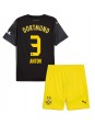 Borussia Dortmund Waldemar Anton #3 Venkovní dres pro děti 2024-25 Krátký Rukáv (+ trenýrky)